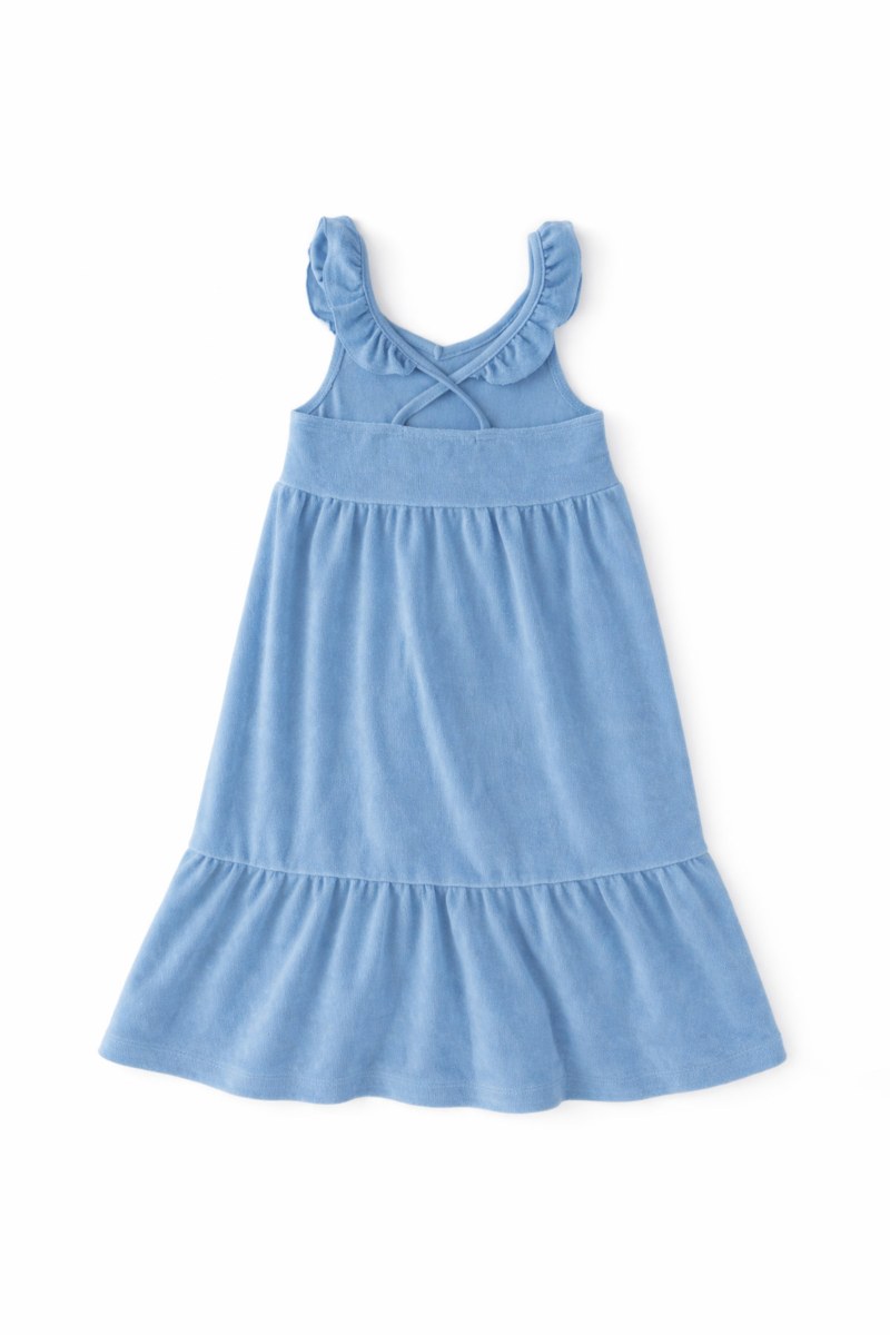 FRILLED TERRY DRESS FOR GIRLS-26614037-987