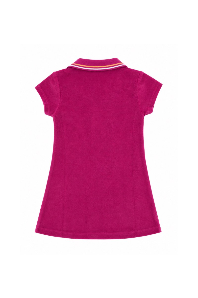 TERRY MINI DRESS FOR GIRLS WITH COLLAR-26614045-716