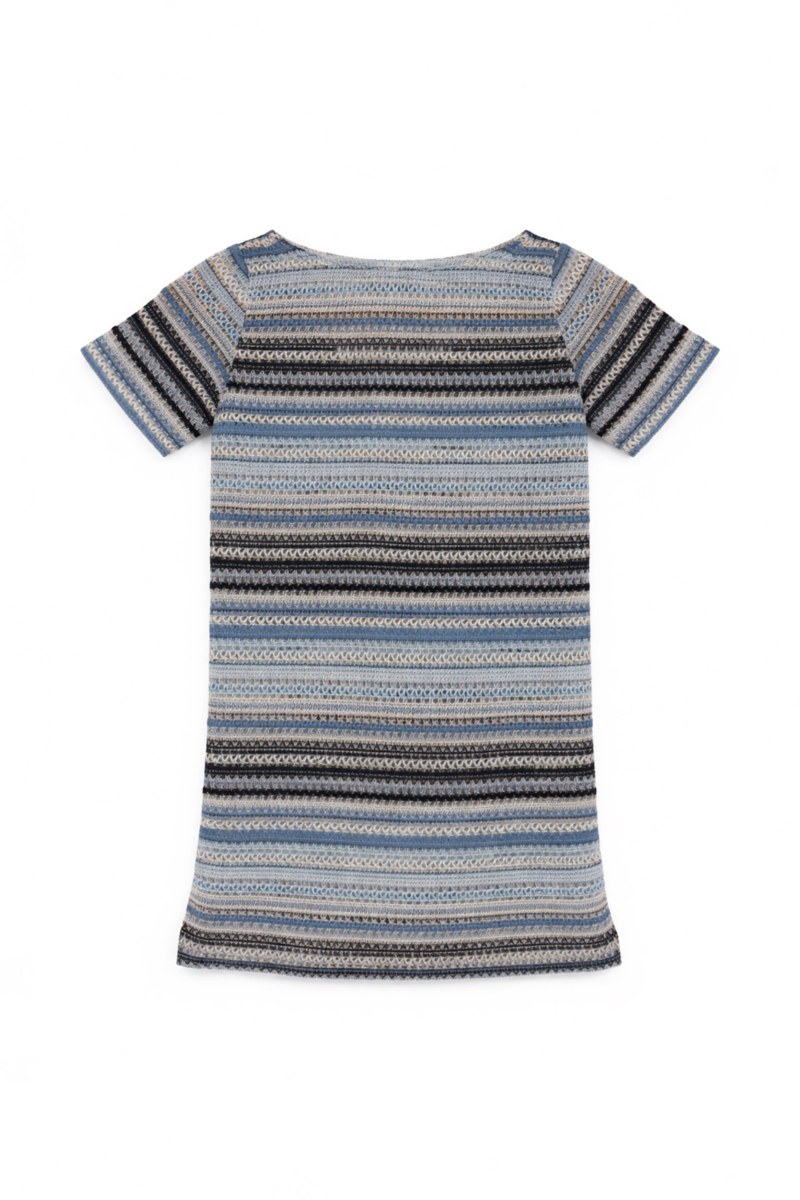 SEMI-SHEER MINI CROCHET DRESS/KAFTAN FOR GIRLS-26617007-999