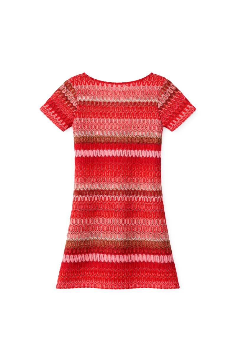 SEMI-SHEER MINI CROCHET DRESS/KAFTAN FOR GIRLS-26617012-999