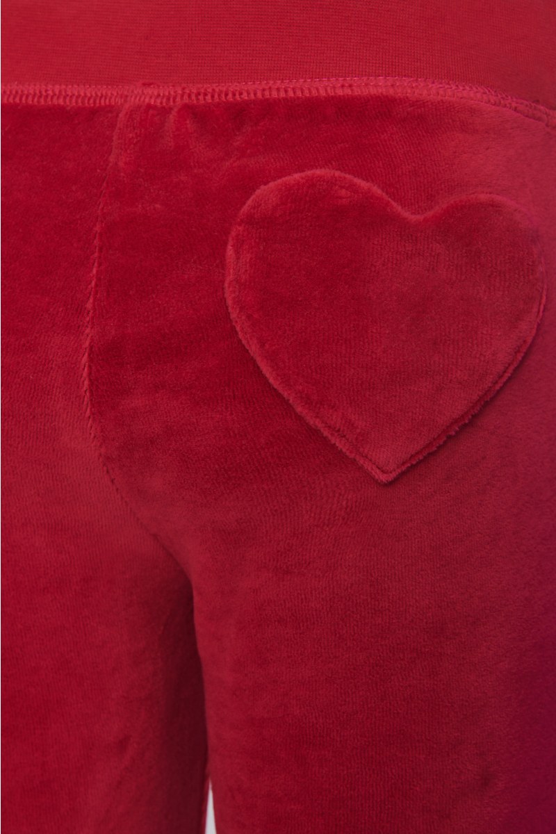 STRASS EMBELLISHED VELOUR TRACK SET FOR GIRLS WITH RAINBOW ZIPPER-26618015-857