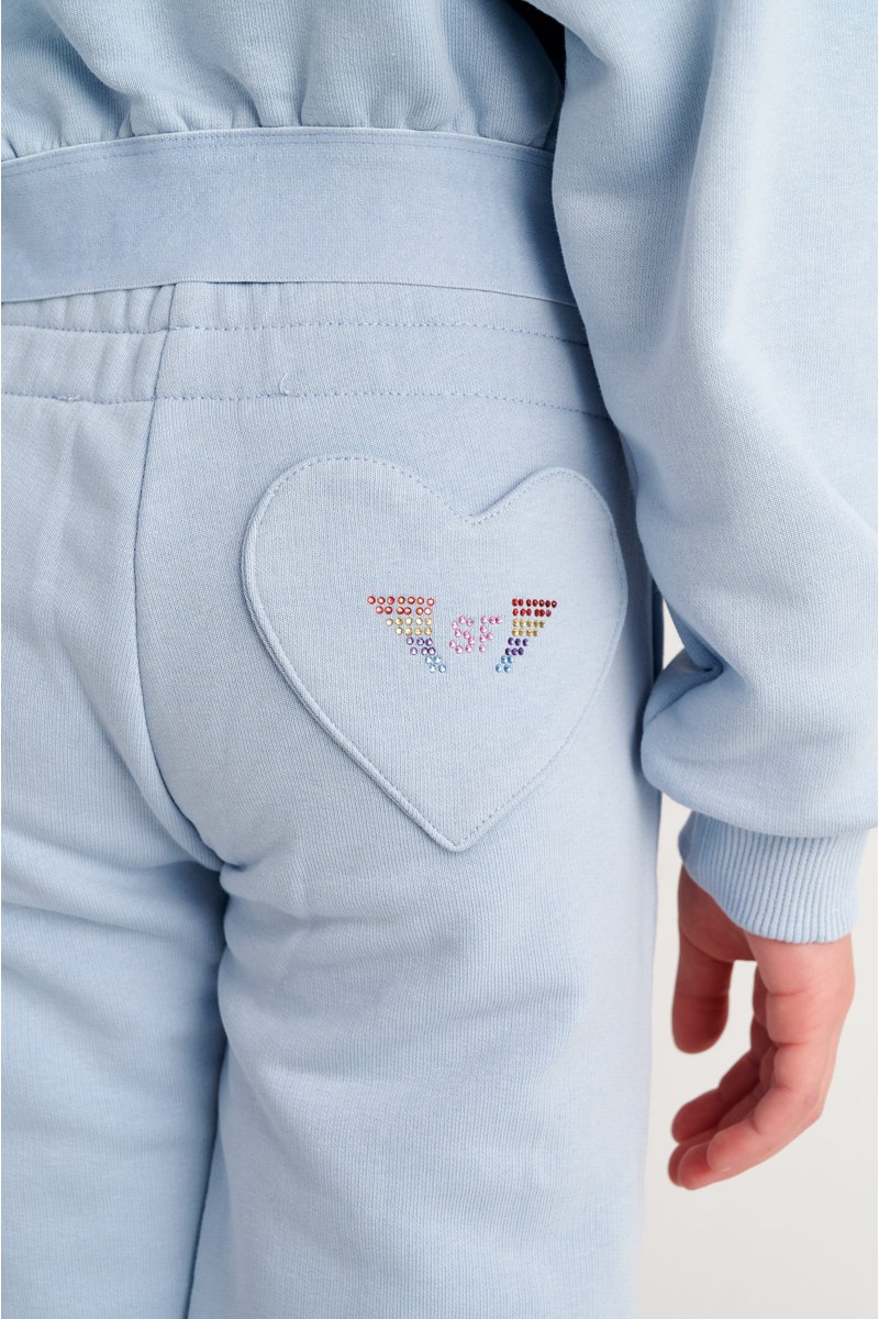 COLORFUL STRASS EMBELLISHED COTTON TRACK SET FOR GIRLS-26618017-309