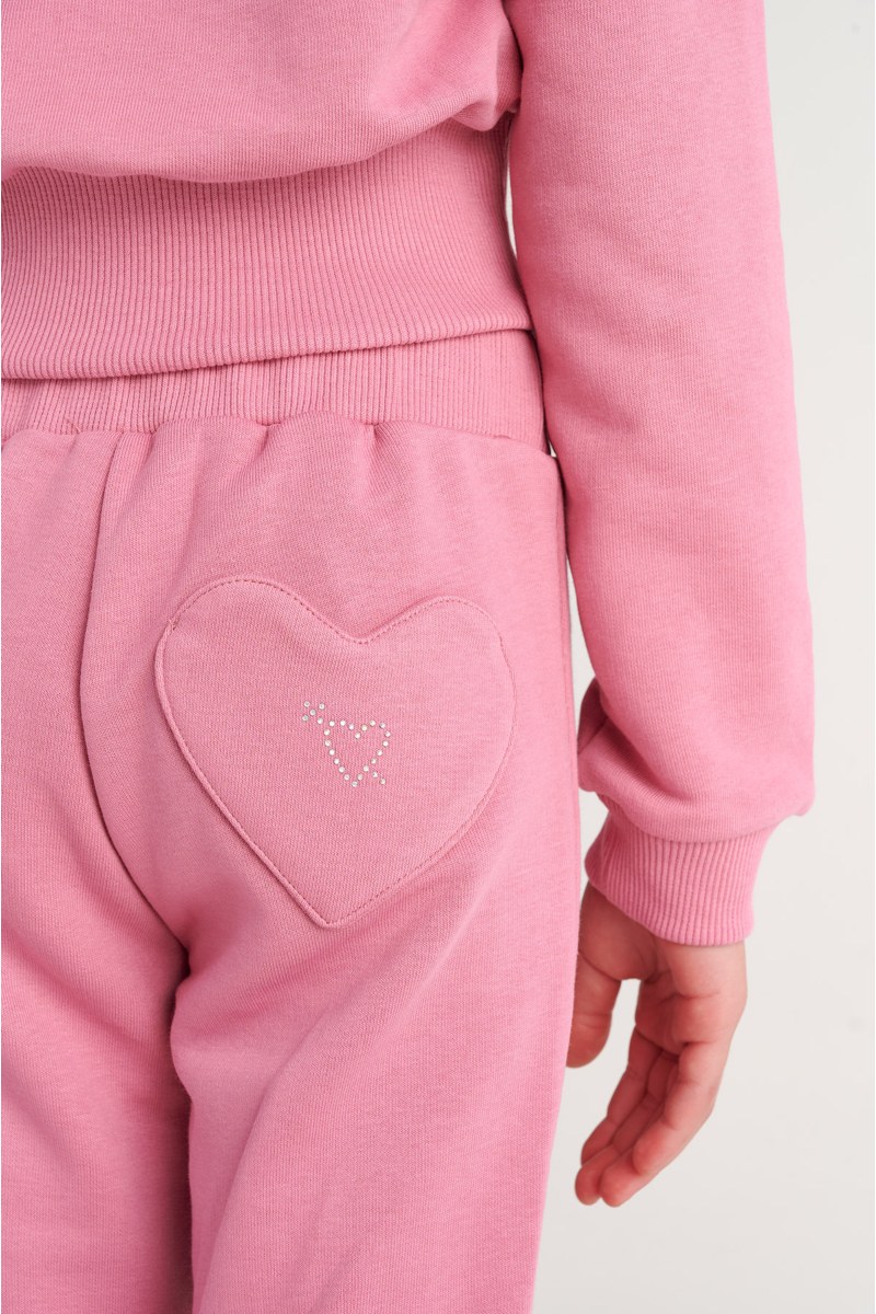 COLORFUL STRASS EMBELLISHED COTTON TRACK SET FOR GIRLS WITH RAINBOW ZIPPER-26618018-720