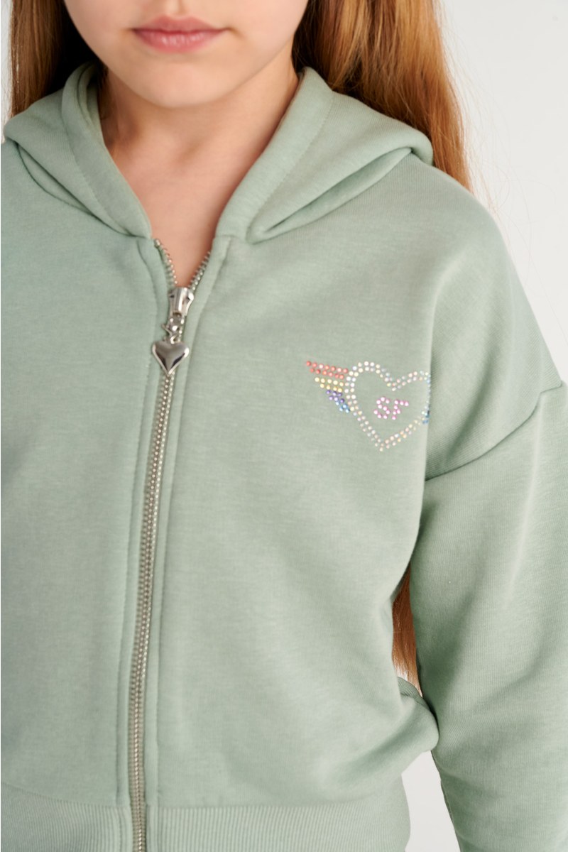 COLORFUL STRASS EMBELLISHED COTTON TRACK SET FOR GIRLS-26618019-870