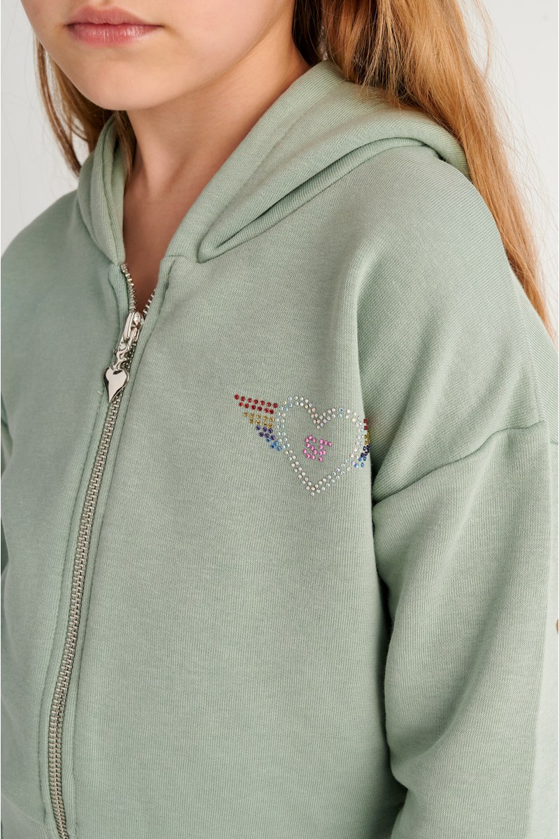 COLORFUL STRASS EMBELLISHED COTTON TRACK SET FOR GIRLS-26618019-870