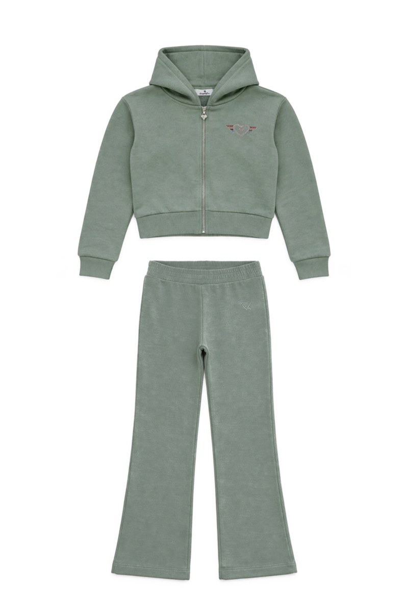 COLORFUL STRASS EMBELLISHED COTTON TRACK SET FOR GIRLS-26618019-870