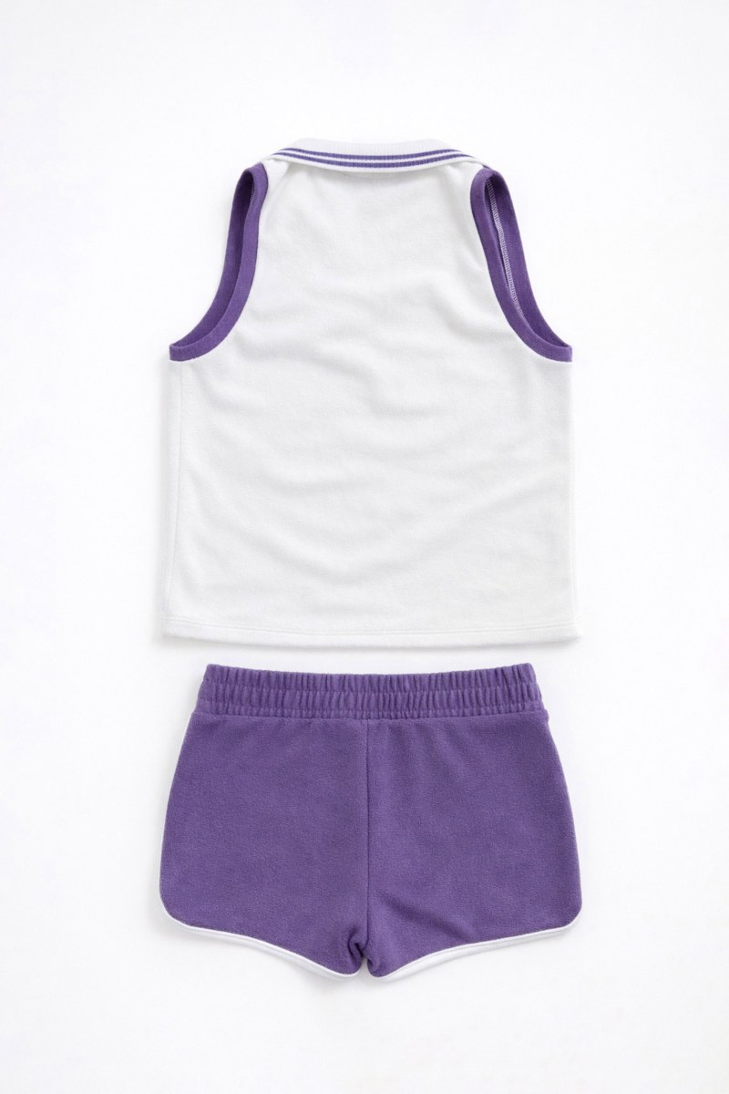 TERRY TOP/SHORTS SET FOR GIRLS-26618033-805