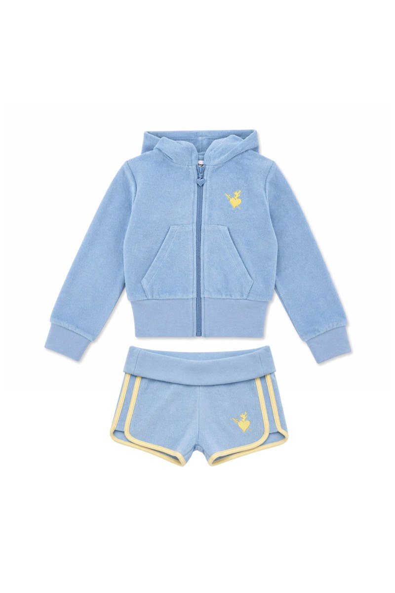 TERRY SET JACKET/SHORTS FOR GIRLS-26618037-987