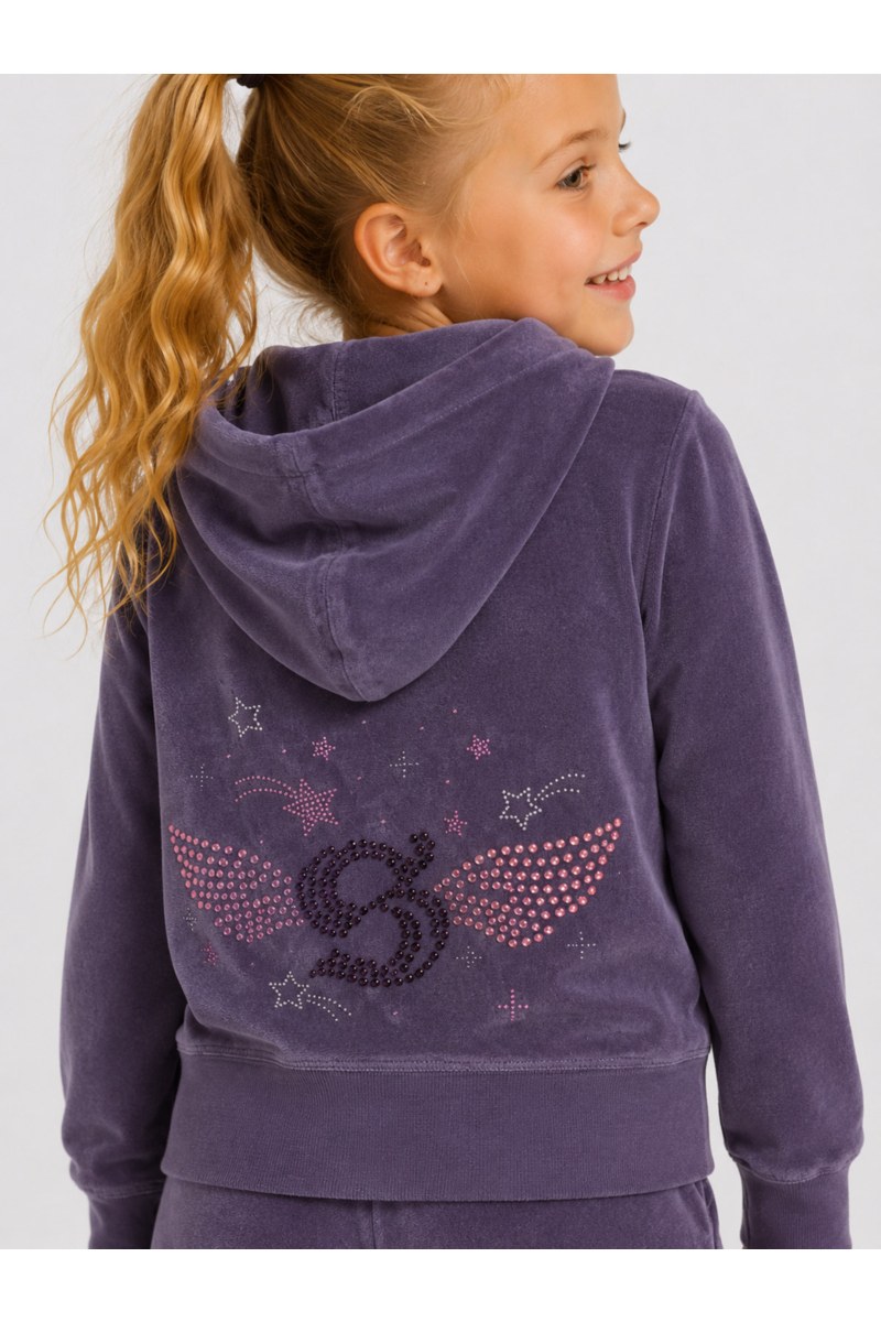 EMBELLISHED VELOUR TRACK SET FOR GIRLS-26638017-801