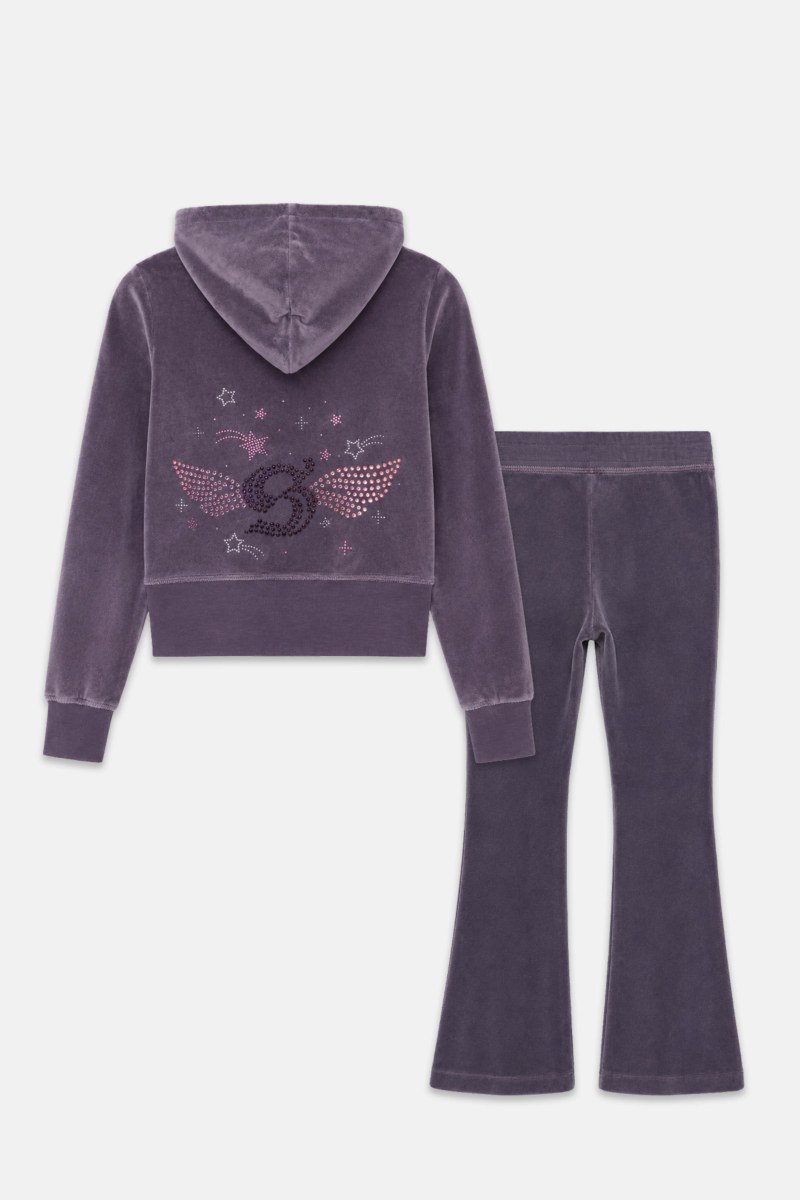 EMBELLISHED VELOUR TRACK SET FOR GIRLS-26638017-801
