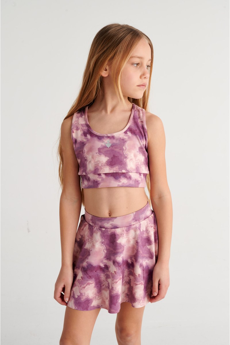 TIE-DYE SPORTS ΜΙΝΙ SKORT FOR GIRLS-26644000-999