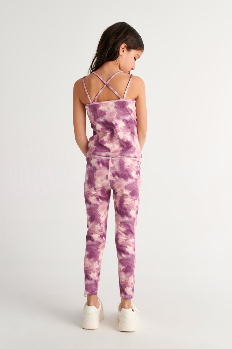 TIE-DYE SPORTS LEGGINGS FOR GIRLS-26645001-999