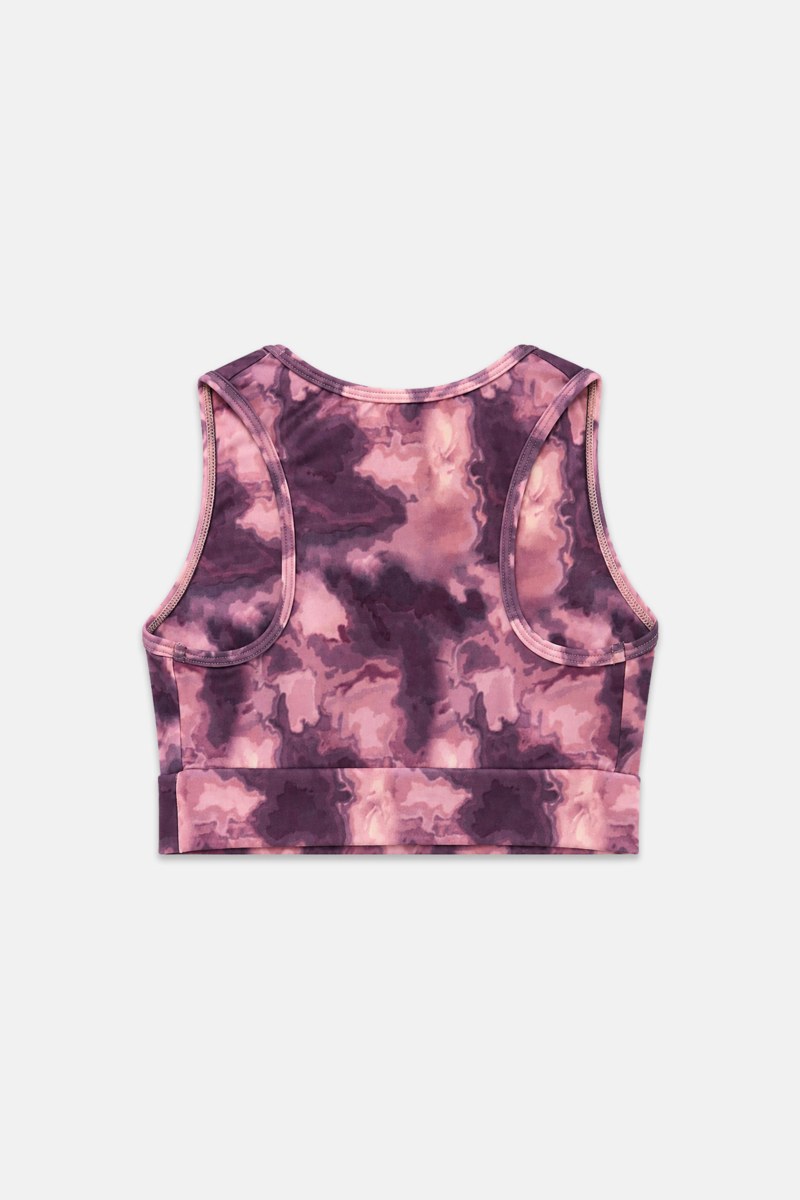 TIE-DYE SLEEVELESS CROP TOP / SPORTS BRA FOR GIRLS-26648002-999