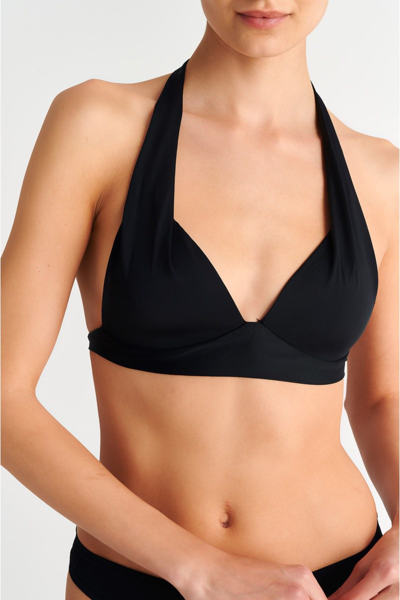 RECYCLED UNDERWIRED TRIANGLE SWIMWEAR BIKINI TOP-26801001-110