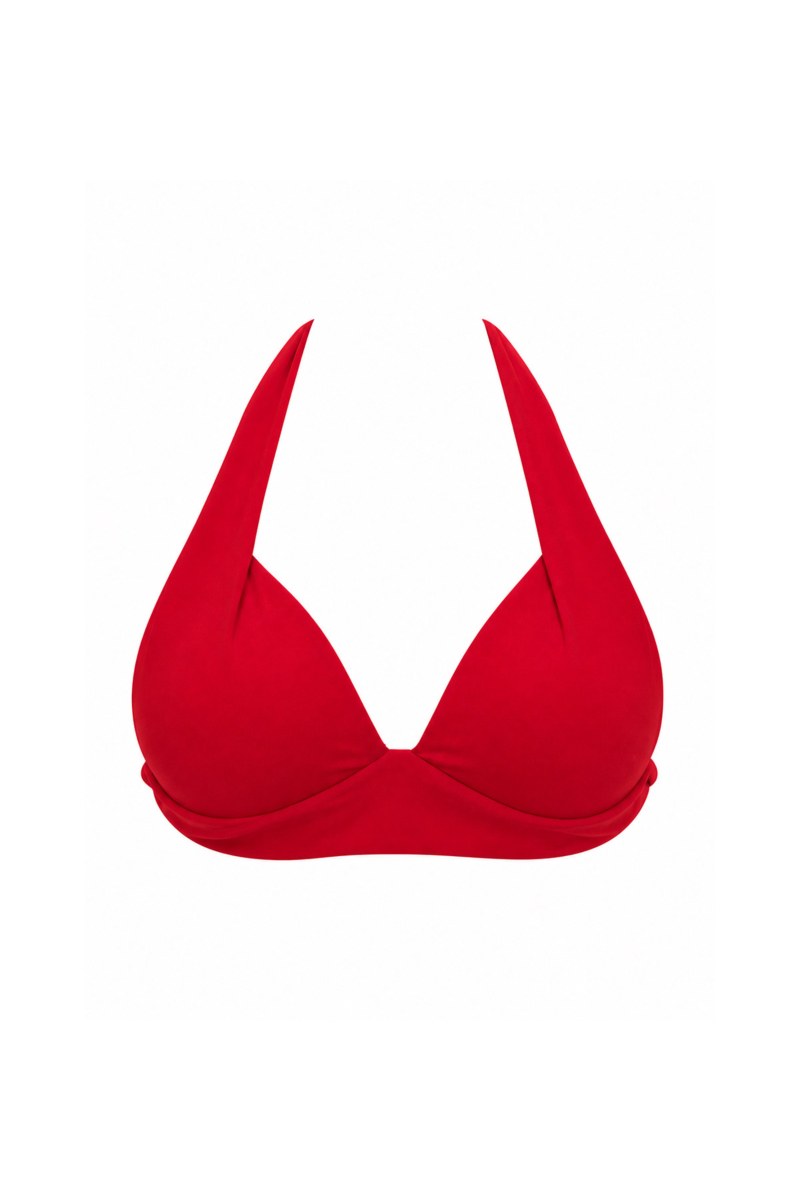 RECYCLED UNDERWIRED TRIANGLE SWIMWEAR BIKINI TOP-26801001-631