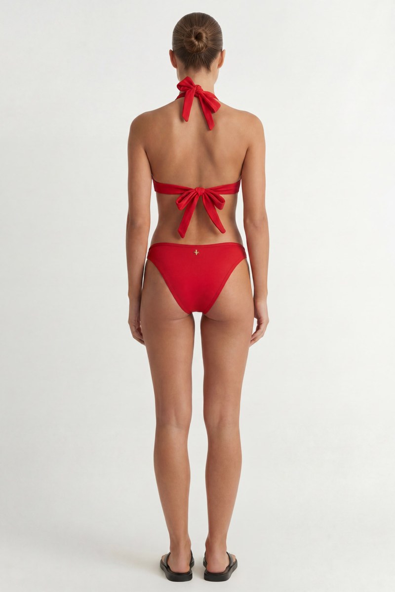RECYCLED UNDERWIRED TRIANGLE SWIMWEAR BIKINI TOP-26801001-631