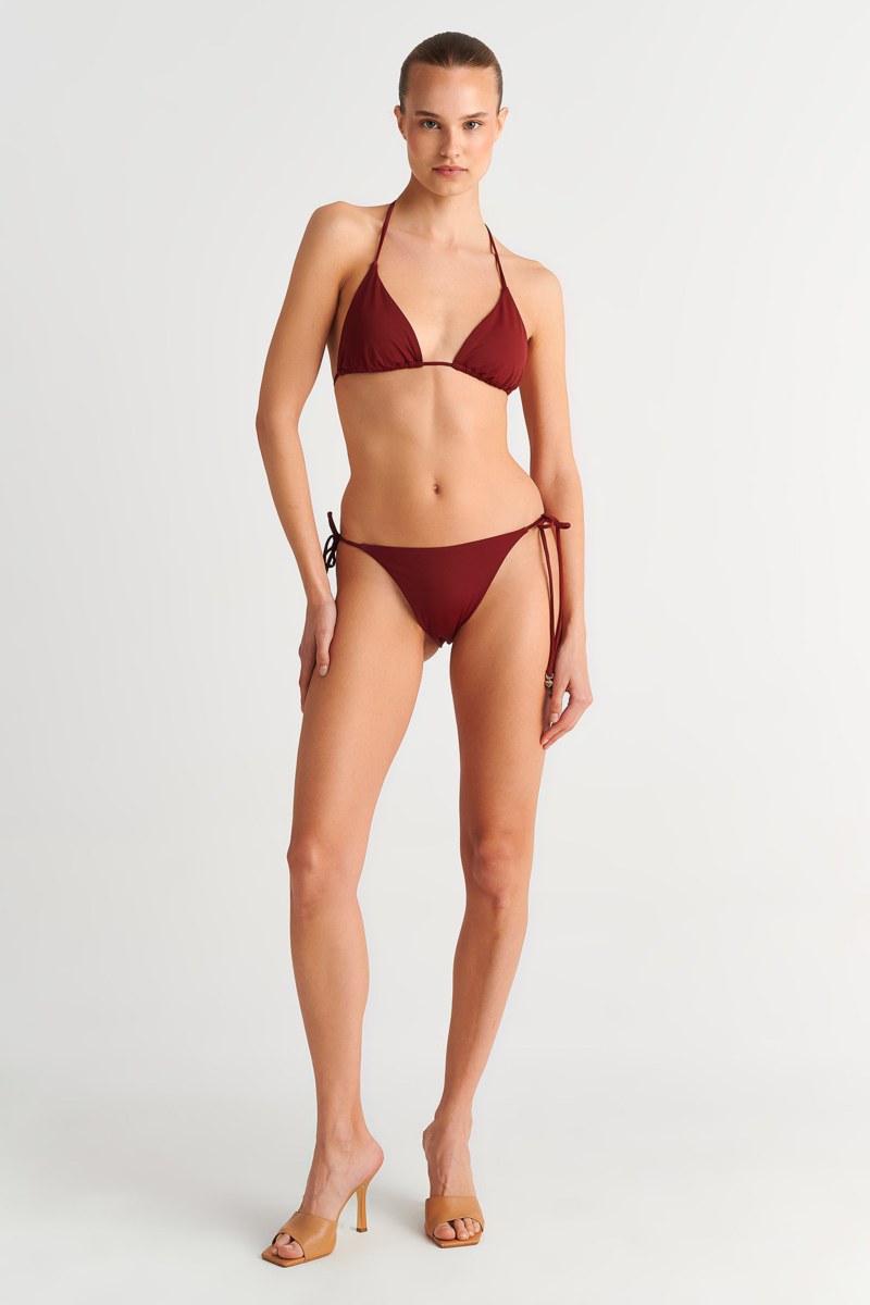 RECYCLED TRIANGLE SWIMWEAR BIKINI TOP-26801002-927