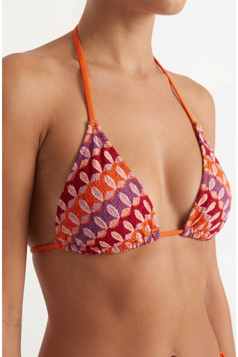 CROCHET TRIANGLE BIKINI TOP-26801017-999
