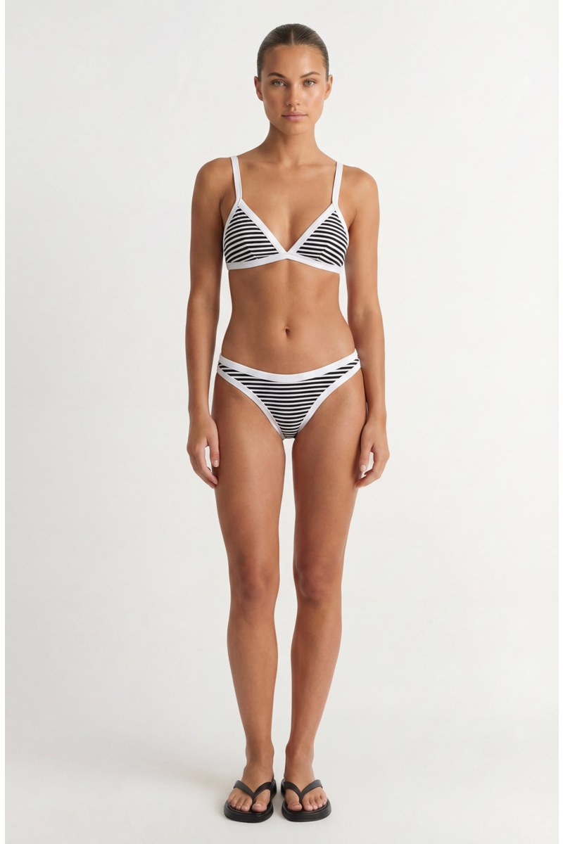 STRIPED TRIANGLE SWIMWEAR BIKINI TOP-26801026-102