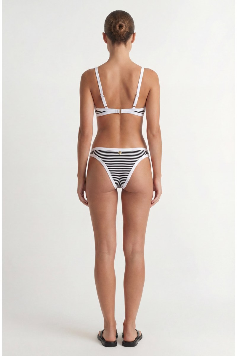 STRIPED TRIANGLE SWIMWEAR BIKINI TOP-26801026-102