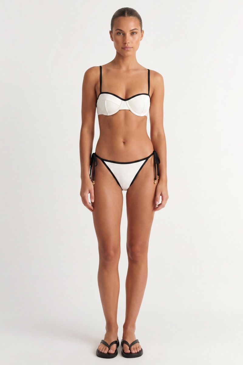 TWO-TONE STYLED UNDERWIRE SWIMWEAR BIKINI TOP IN CUP C-26801032C-102