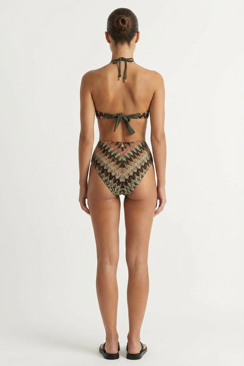 CROCHET STRAPLESS SWIMWEAR BIKINI TOP-26801038-908