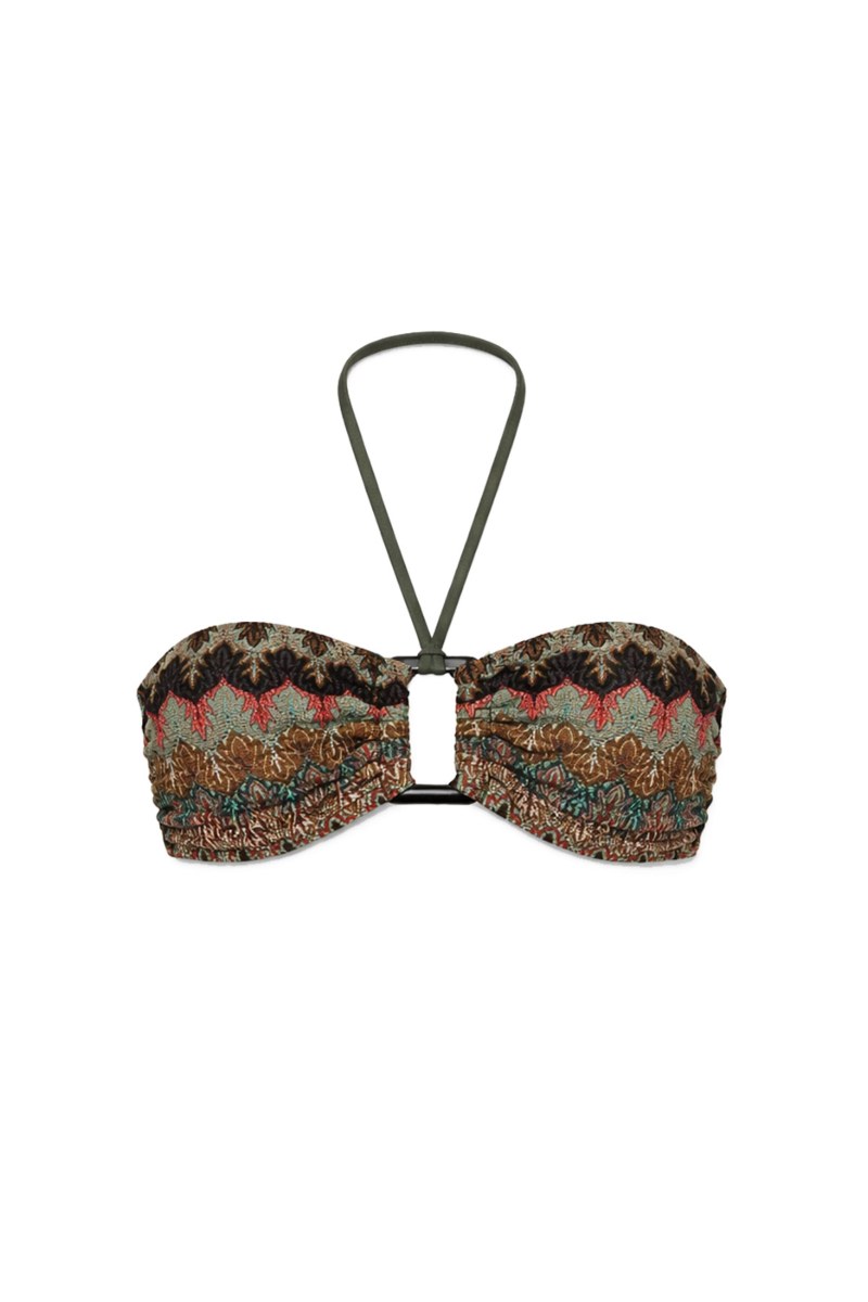 CROCHET STRAPLESS SWIMWEAR BIKINI TOP-26801038-908
