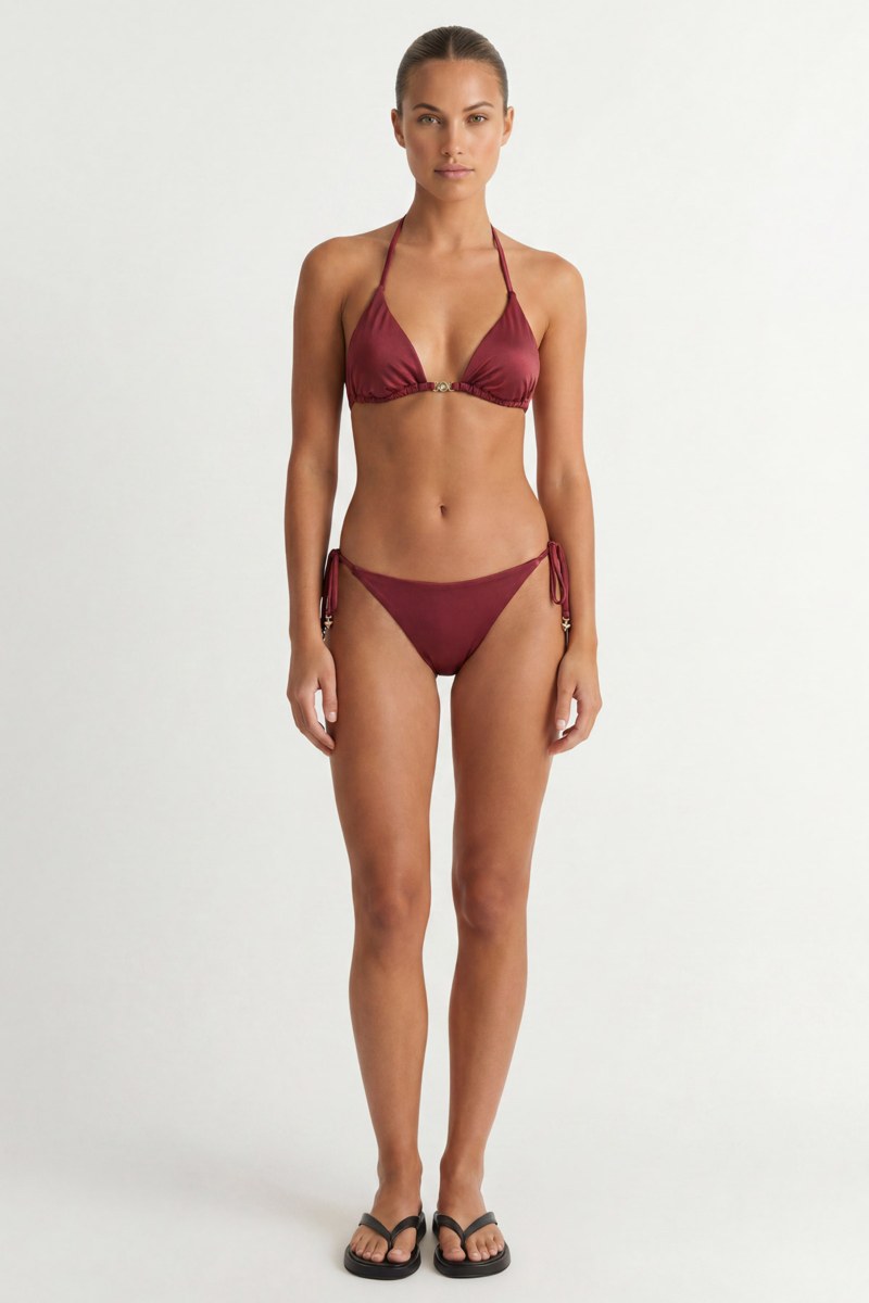 TRIANGLE BIKINI TOP WITH METAL ACCESSORY-26801039-927
