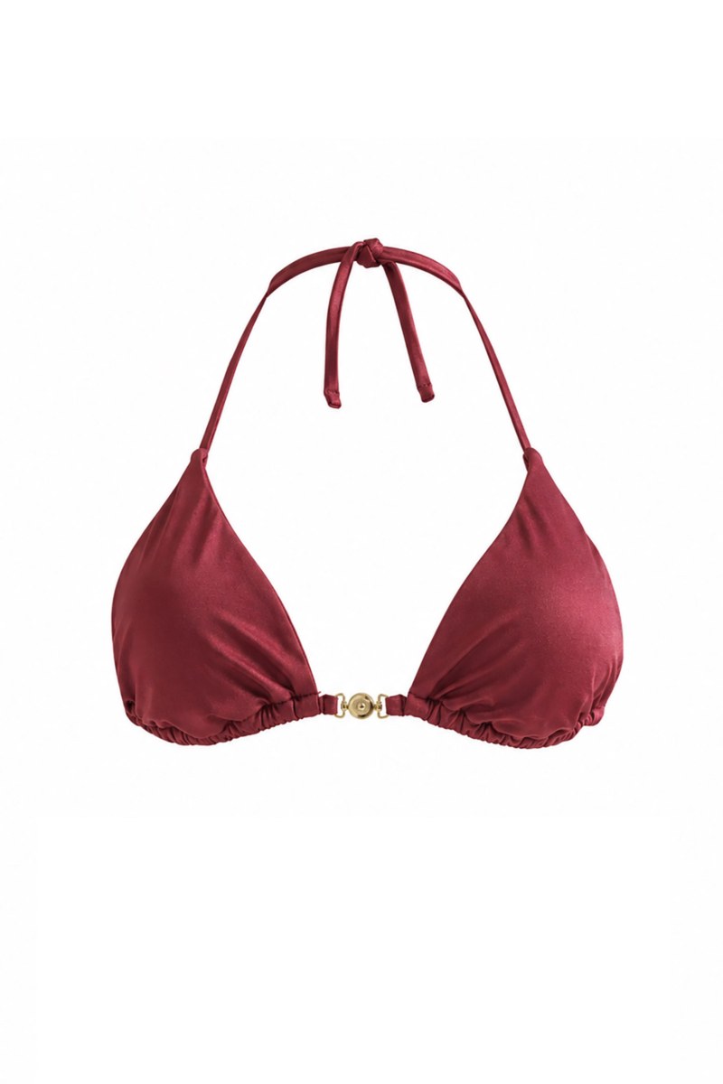 TRIANGLE BIKINI TOP WITH METAL ACCESSORY-26801039-927