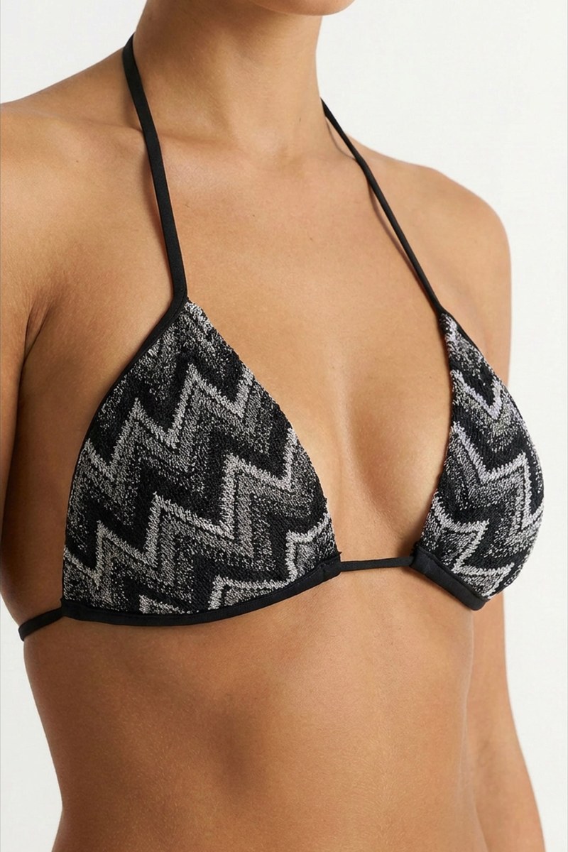 PATTERNED CROCHET TRIANGLE BIKINI TOP-26801045-203
