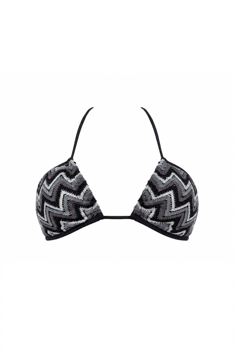PATTERNED CROCHET TRIANGLE BIKINI TOP-26801045-203