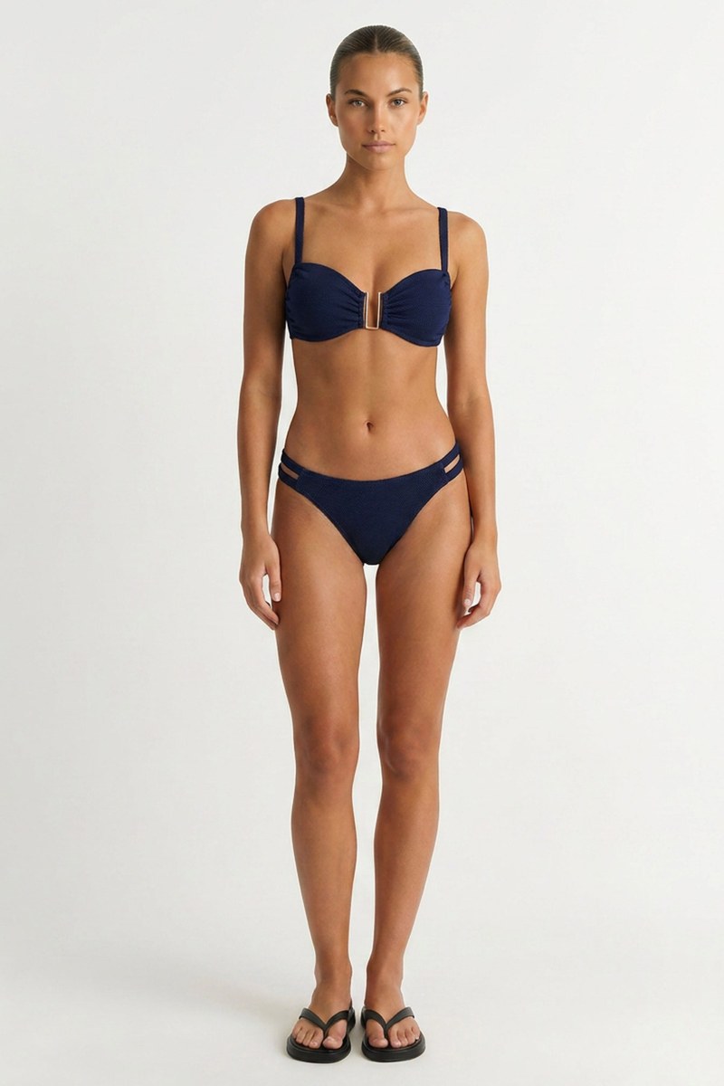 SWIMWEAR BIKINI TOP WITH METALLIC ACCESSORY-26801086-425