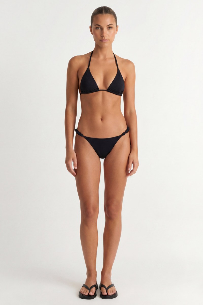 TRIANGLE BIKINI TOP WITH DECORATIVE BEADED BACK DETAIL-26801106-110