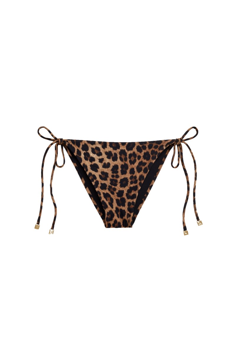 LEOPARD PRINTED TIE-SIDE BIKINI BOTTOM-26802004-331