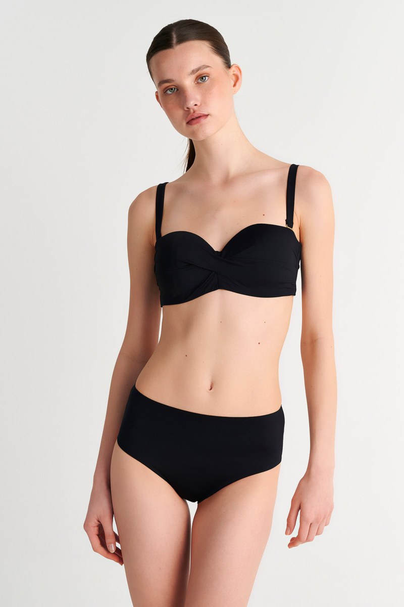 RECYCLED HIGH WAIST SWIMWEAR BIKINI BOTTOM-26802008-110