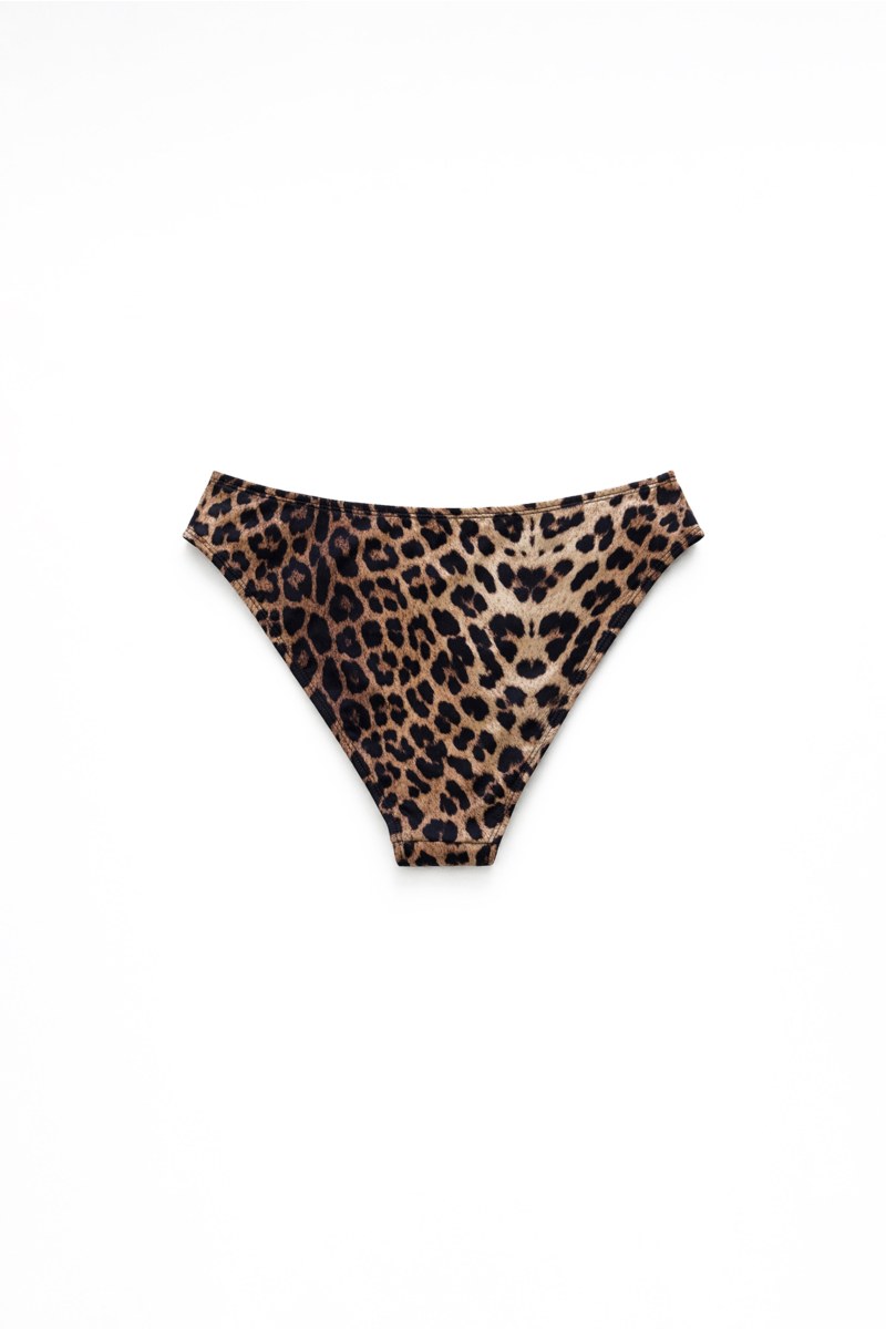 LEOPARD PRINTED BIKINI BOTTOM WITH METAL ACCESSORY-26802014-331