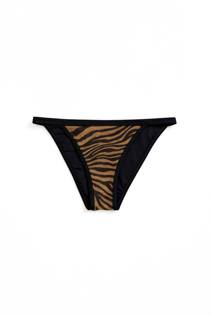 ZEBRA PRINTED SWIMWEAR BIKINI SLIP-26802052-303