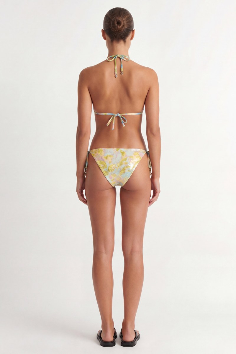TIE-SIDE SWIMWEAR BIKINI SLIP WITH SEQUINS-26802074-602