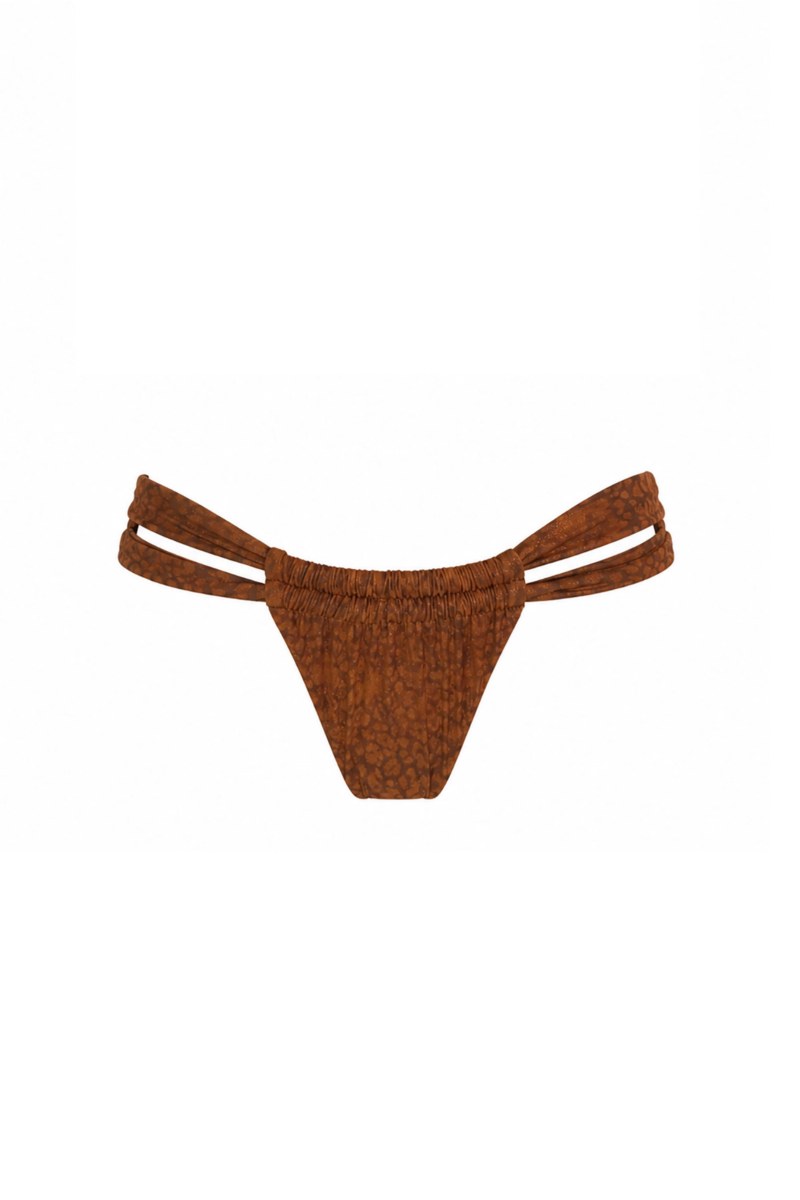 ANIMAL PRINTED BRAZILIAN BIKINI BOTTOM WITH DOUBLE STRAPS-26802120-615