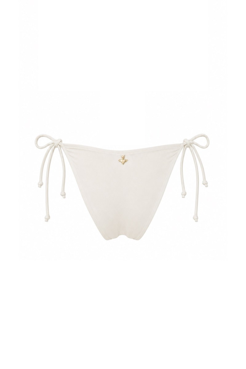 STRASS EMBELLISHED TIE-SIDE SWIMWEAR BIKINI SLIP-26802128-100
