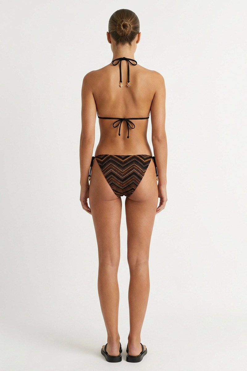 CROCHET SWIMWEAR TIE-SIDE BIKINI SLIP-26802141-311