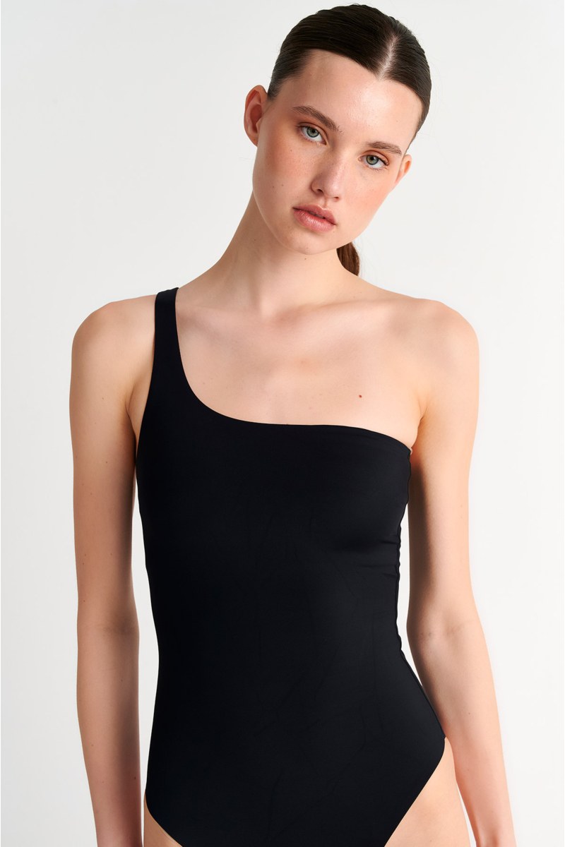 RECYCLED ONE SHOULDER ONEPIECE SWIMSUIT-26804002-110