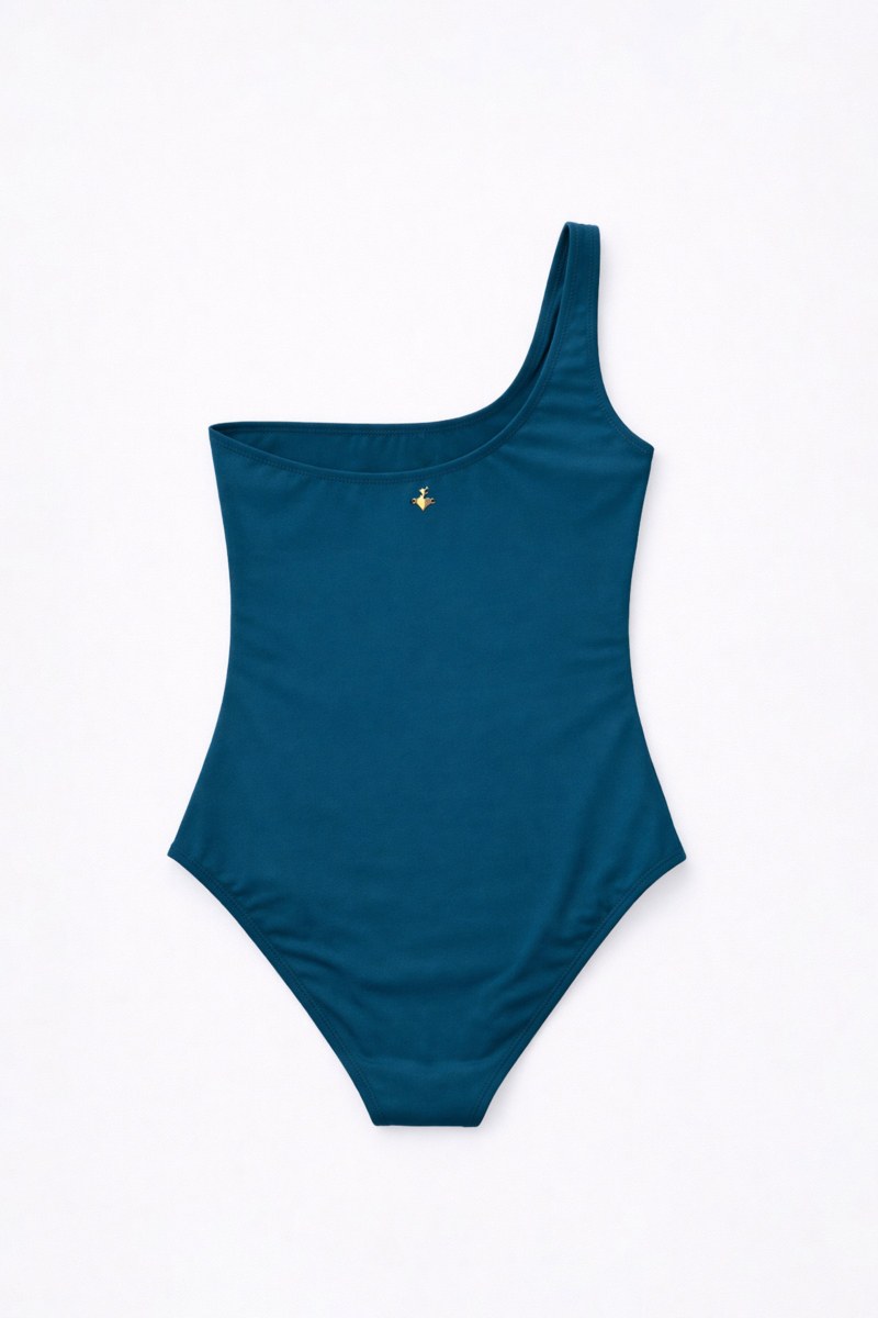 RECYCLED ONE SHOULDER ONEPIECE SWIMSUIT-26804003-414