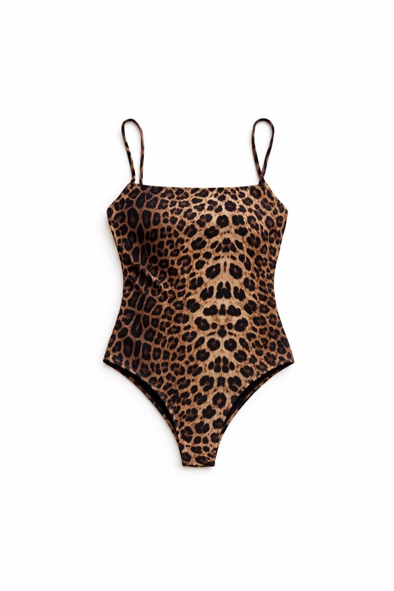 LEOPARD PRINTED BRAZILIAN ONEPIECE SWIMSUIT WITH OPEN BACK-26804006-331