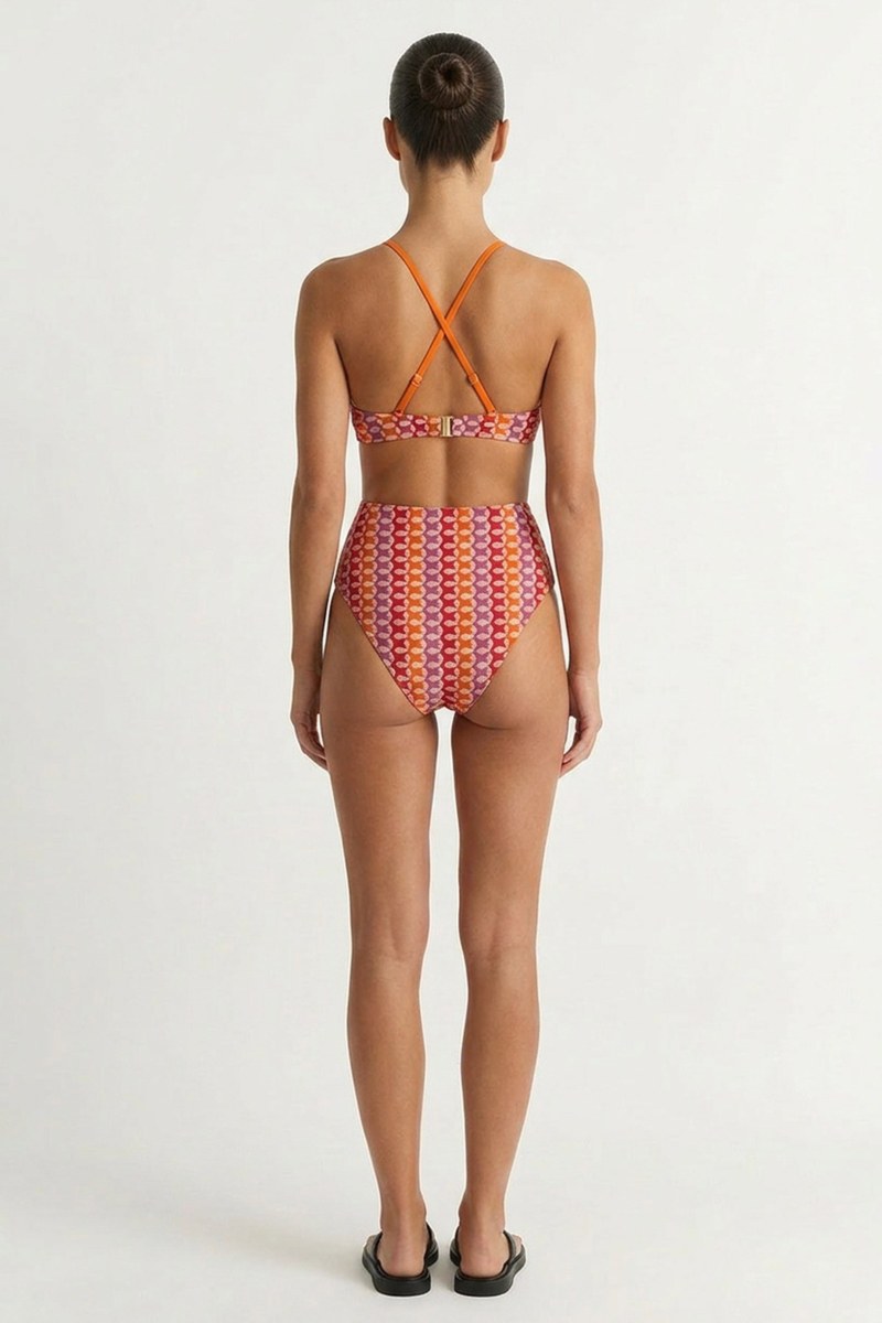 'V' PLUNGED CROCHET ONEPIECE SWIMSUIT-26804017-999