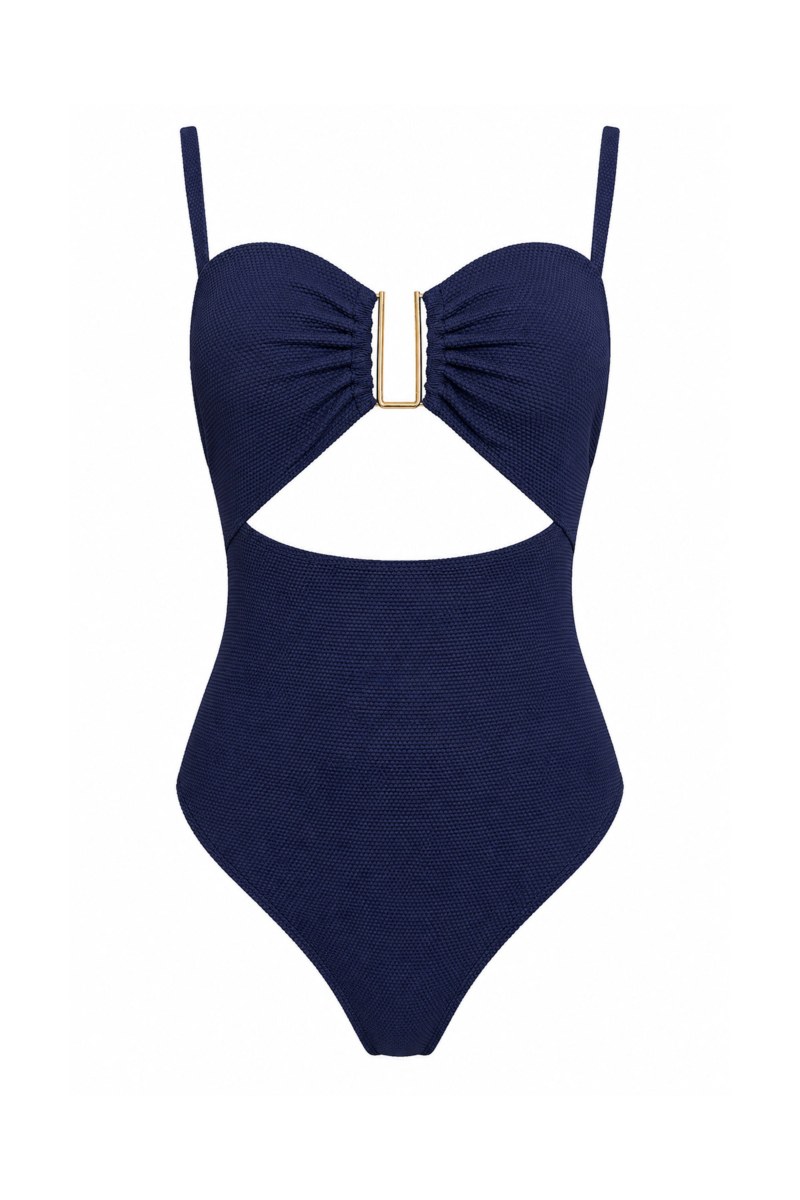 ONEPIECE STRAPLESS SWIMSUIT WITH METALLIC ACCESSORY-26804085-425