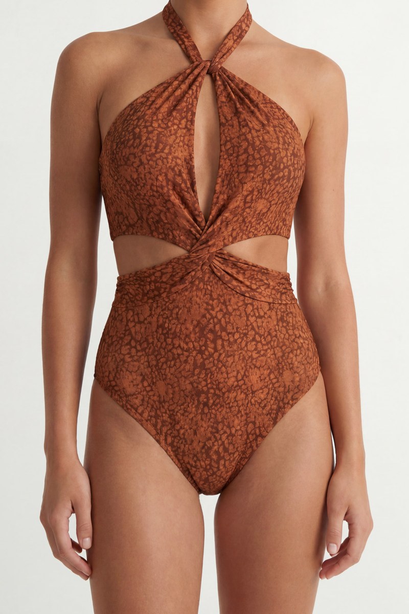 HALTERNECK ONEPIECE SWIMSUIT WITH CUT-OUTS-26804120-615