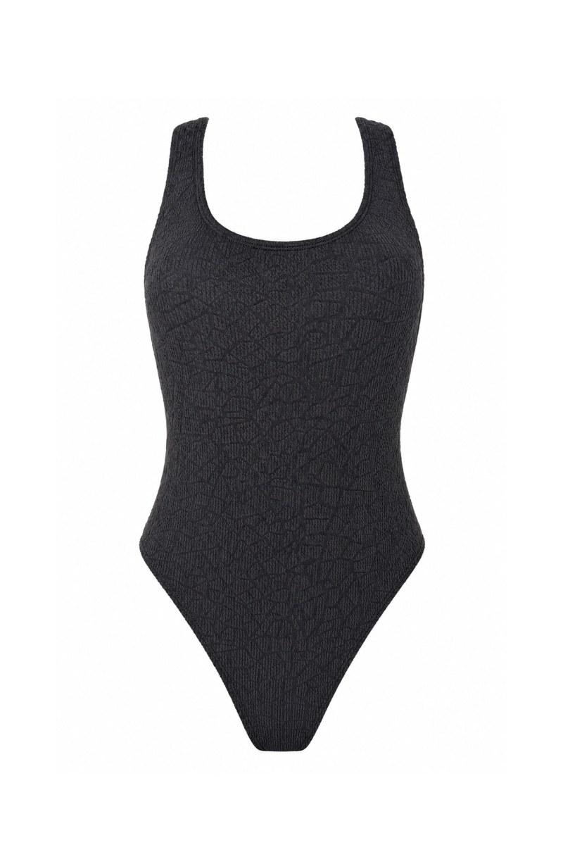 CRINKLED ONEPIECE SWIMSUIT WITH CROSSED STRAPS-26804138-110