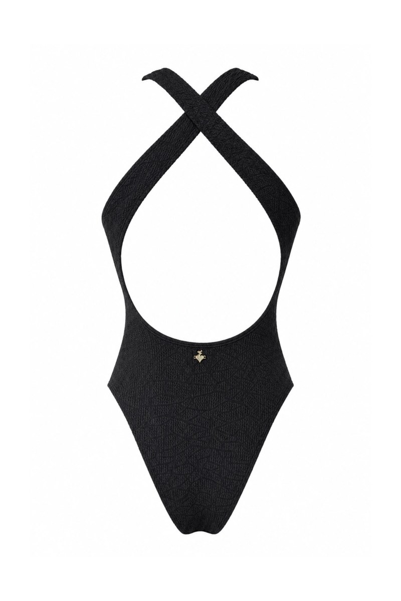 CRINKLED ONEPIECE SWIMSUIT WITH CROSSED STRAPS-26804138-110