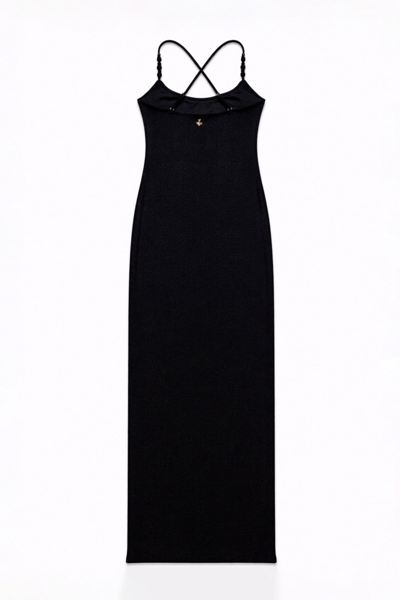 MAXI DRESS WITH STRAPPY CROSSED BACK-26805105-110